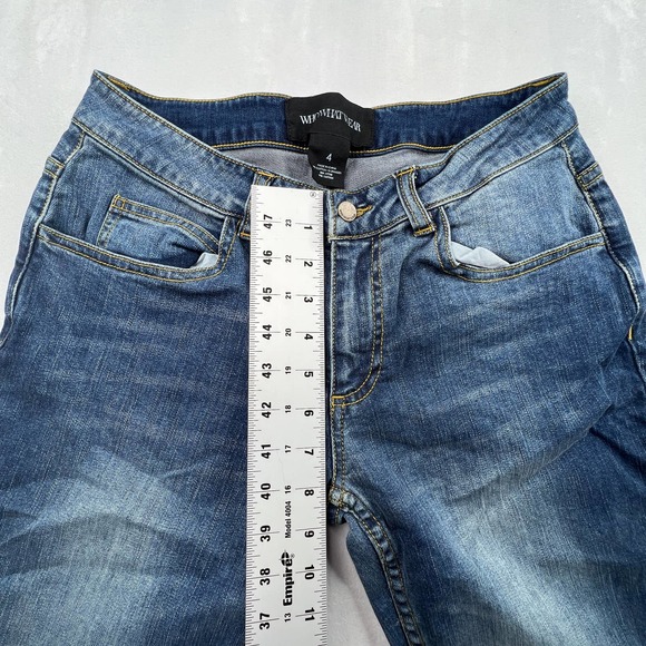 Who What Wear Women's Blue Cotton-Blend Skinny Leg Jeans Size 4 - Picture 7 of 8